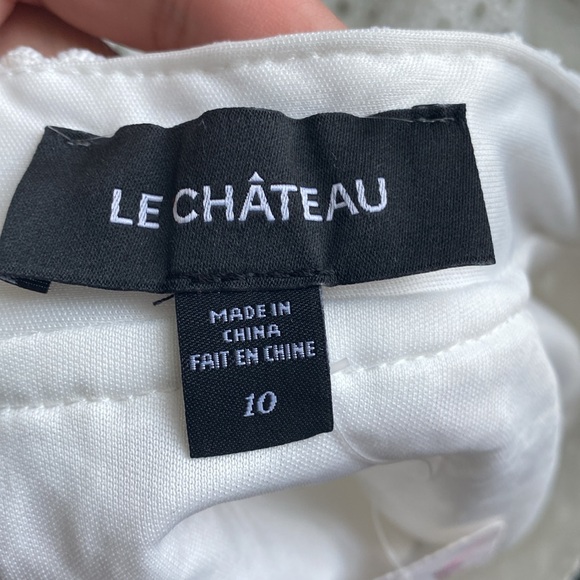 BNWT Le Chateau  White Islet Skirt - Size 10 - Picture 6 of 10